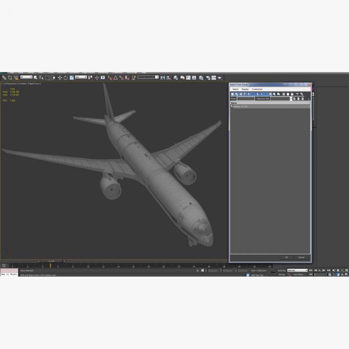 3D Boeing 777 8x Generic