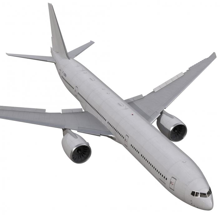 3D Boeing 777-8x Generic Rigged model