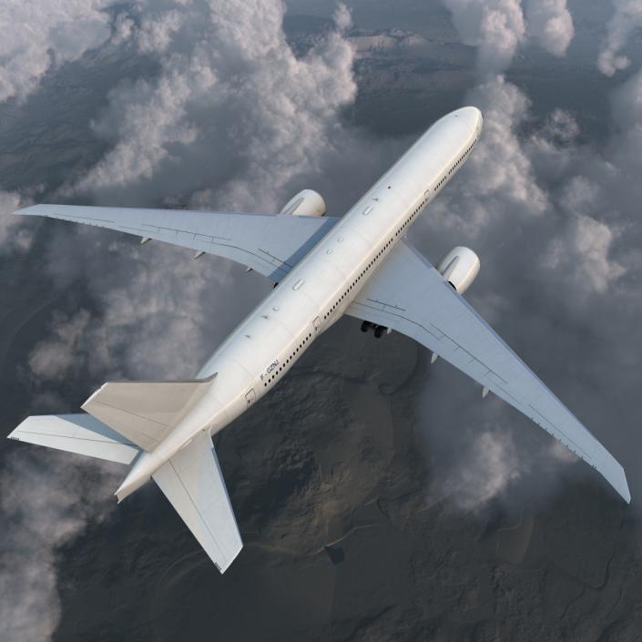 3D Boeing 777-8x Generic Rigged model