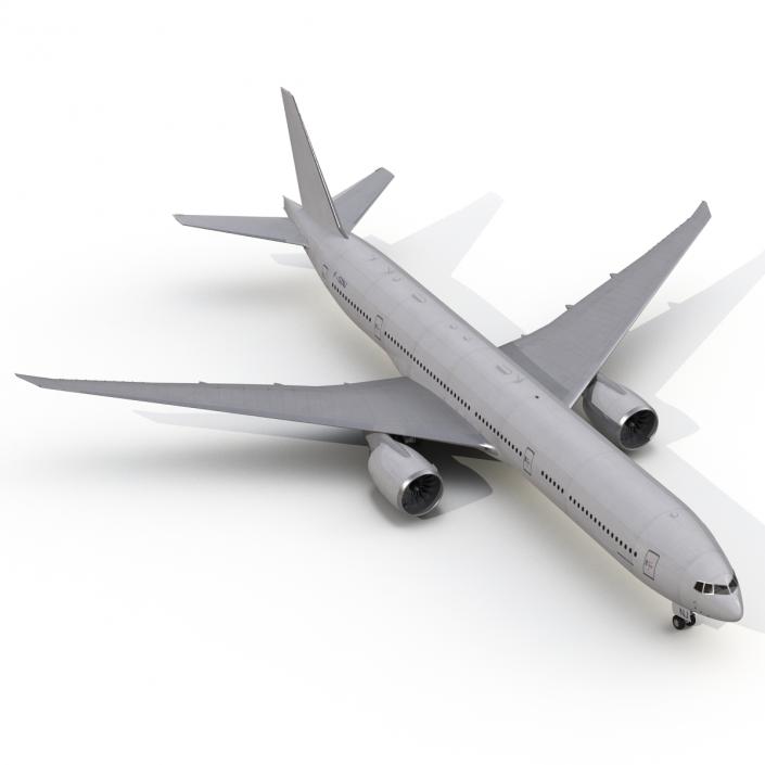 3D Boeing 777-8x Generic Rigged model