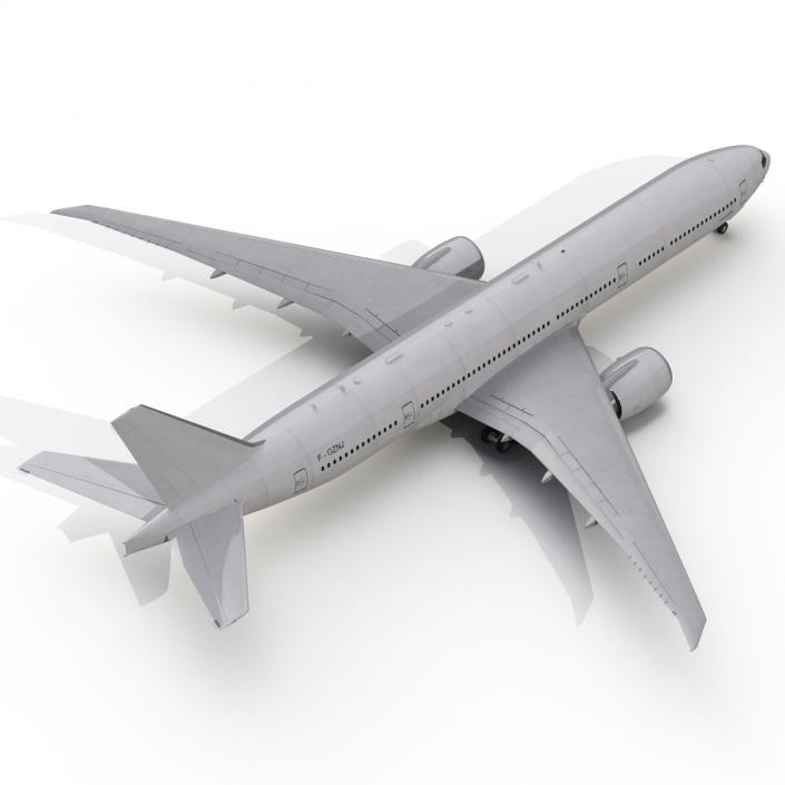 3D Boeing 777-8x Generic Rigged model