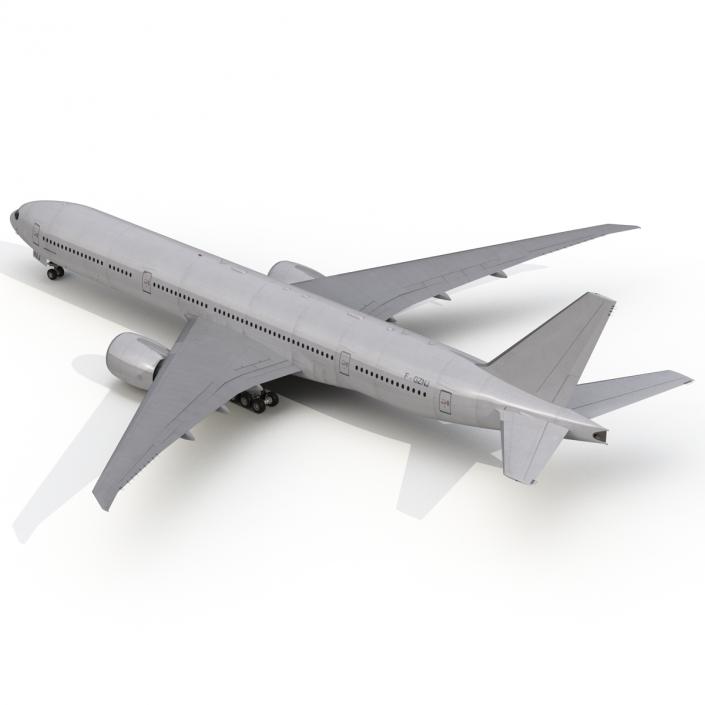 3D Boeing 777-8x Generic Rigged model