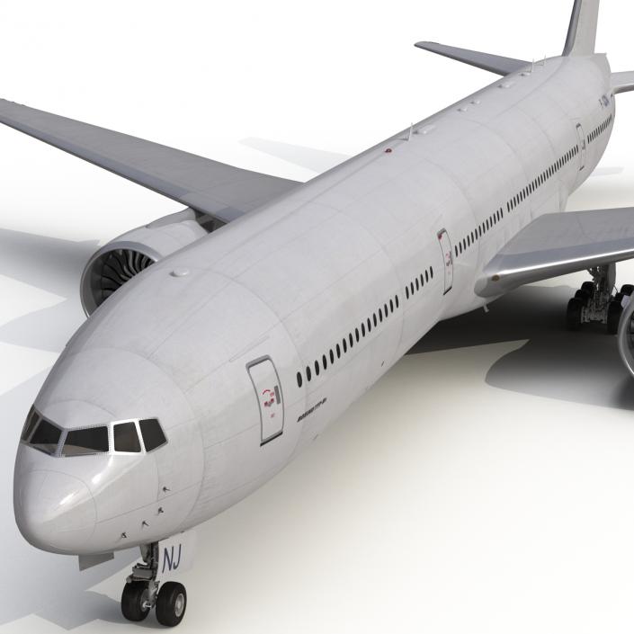 3D Boeing 777-8x Generic Rigged model