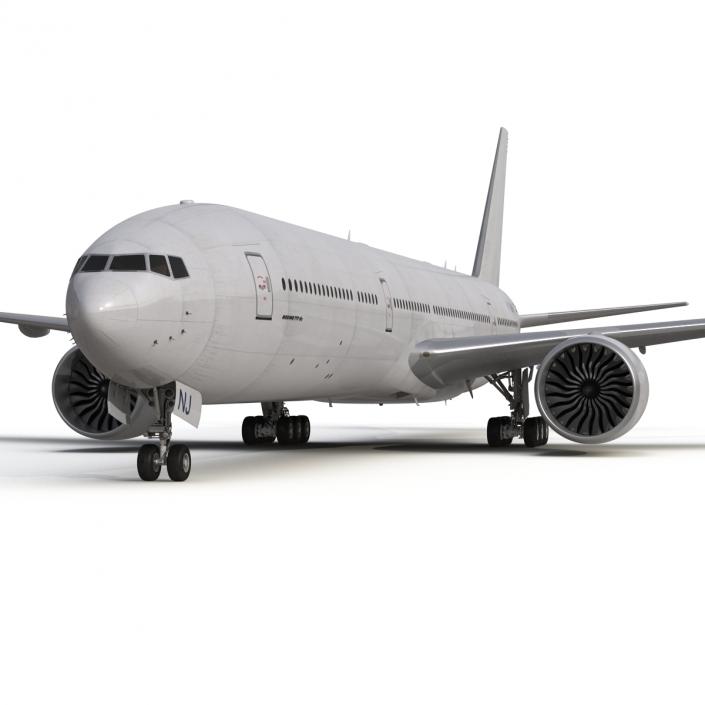 3D Boeing 777-8x Generic Rigged model