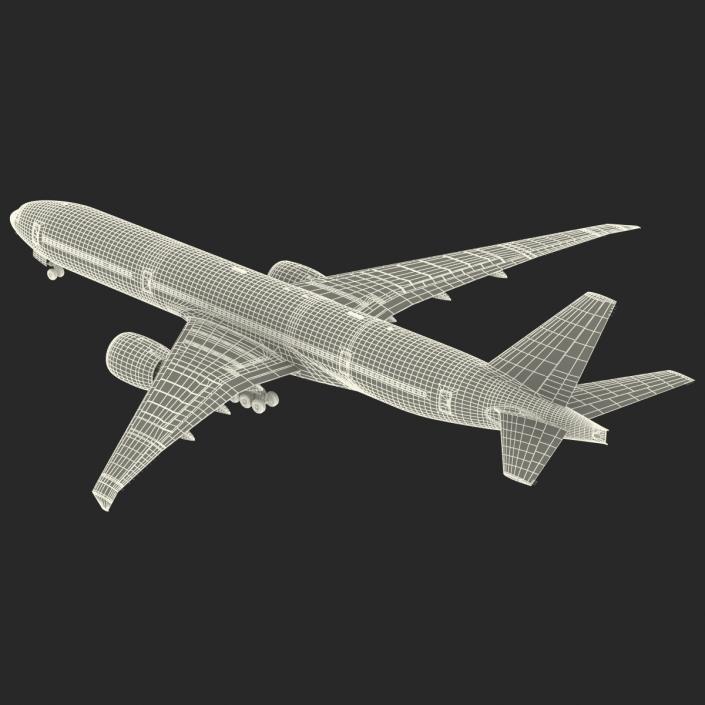 3D Boeing 777-8x Generic Rigged model