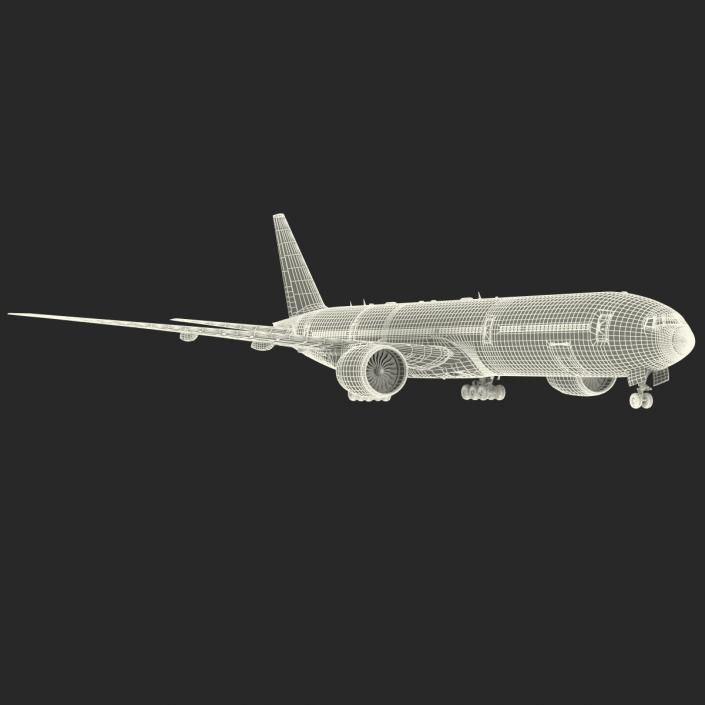 3D Boeing 777-8x Generic Rigged model