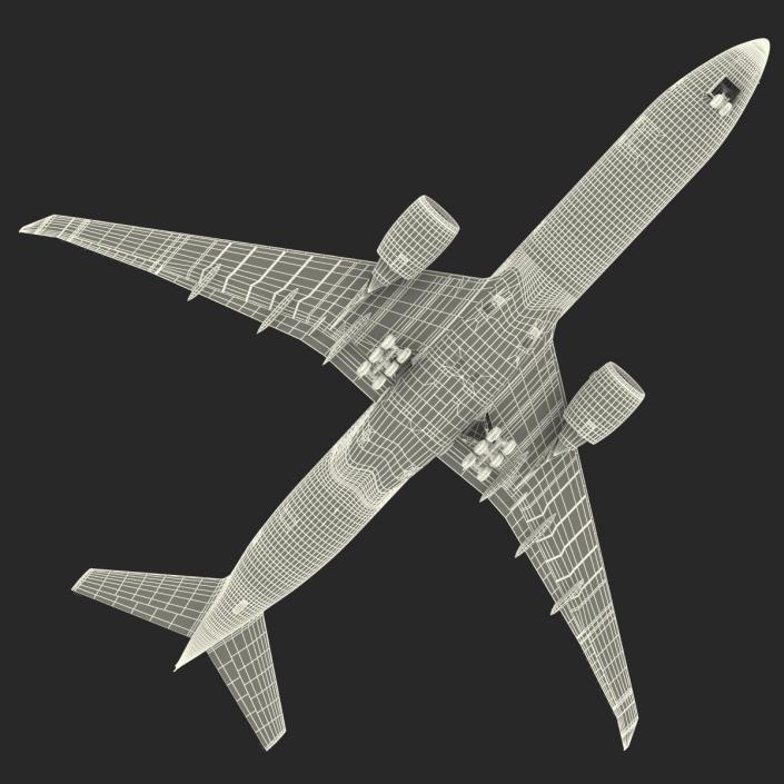 3D Boeing 777-8x Generic Rigged model