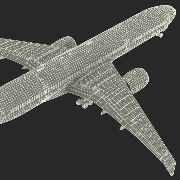 3D Boeing 777-8x Generic Rigged model