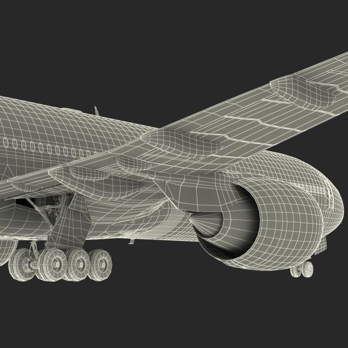 3D Boeing 777-8x Generic Rigged model