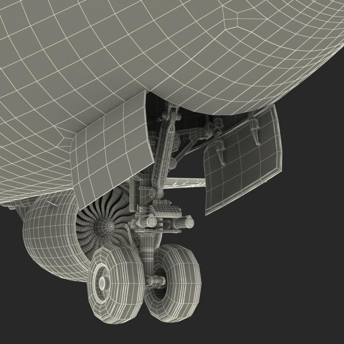 3D Boeing 777-8x Generic Rigged model