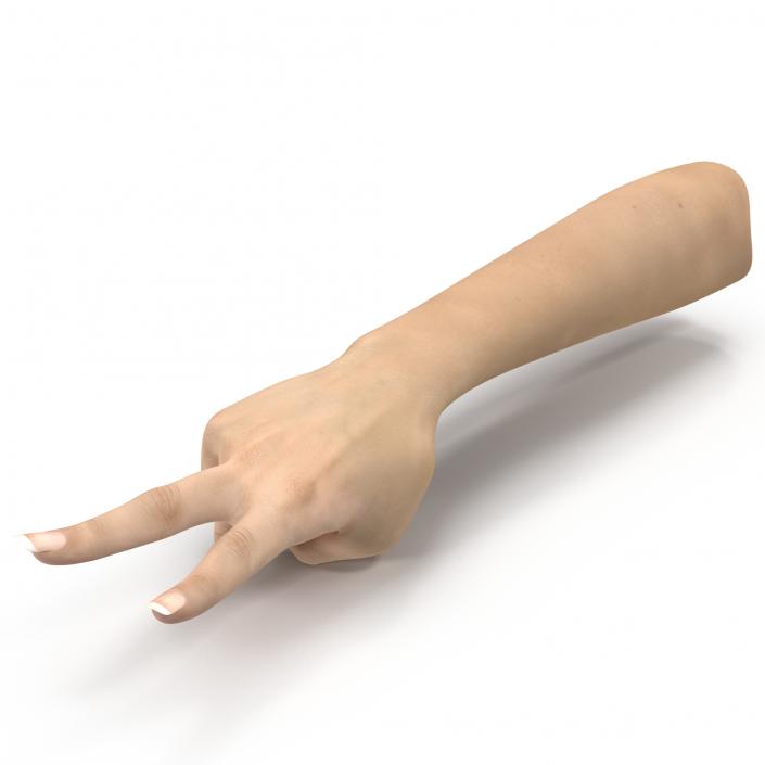 3D model Female Hand 3 Pose 2