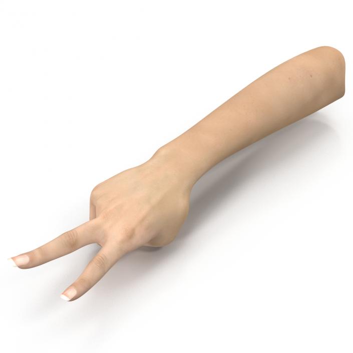 3D model Female Hand 3 Pose 2