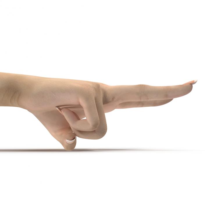 3D model Female Hand 3 Pose 2