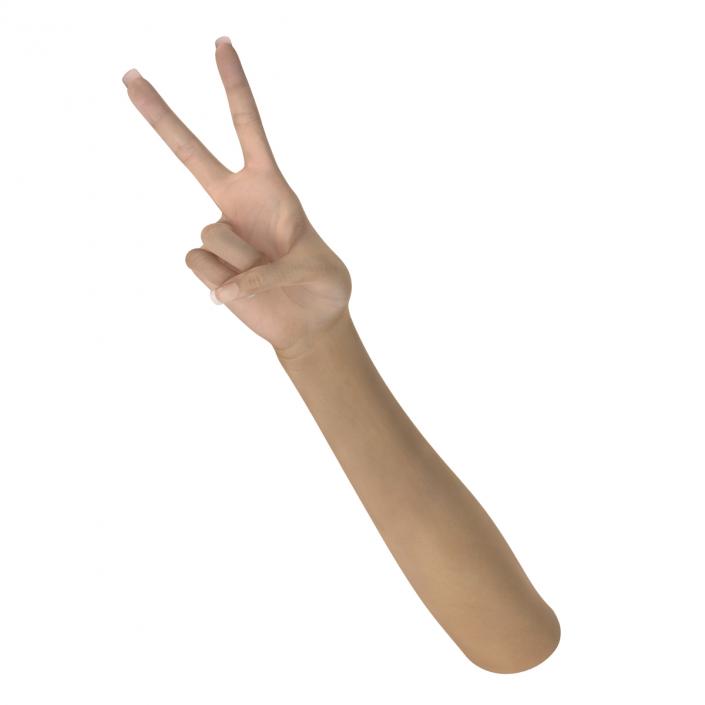 3D model Female Hand 3 Pose 2