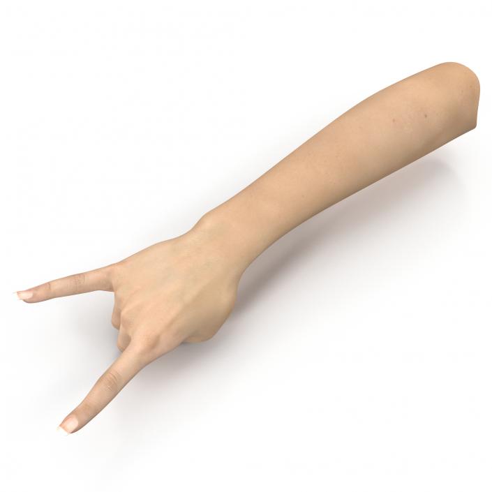 3D model Female Hand 3 Pose 3