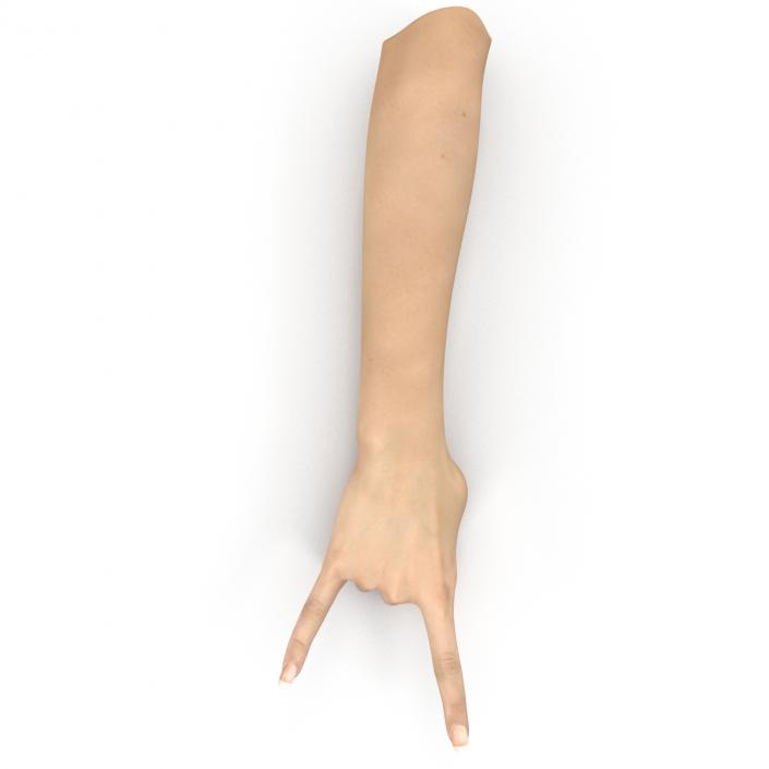 3D model Female Hand 3 Pose 3