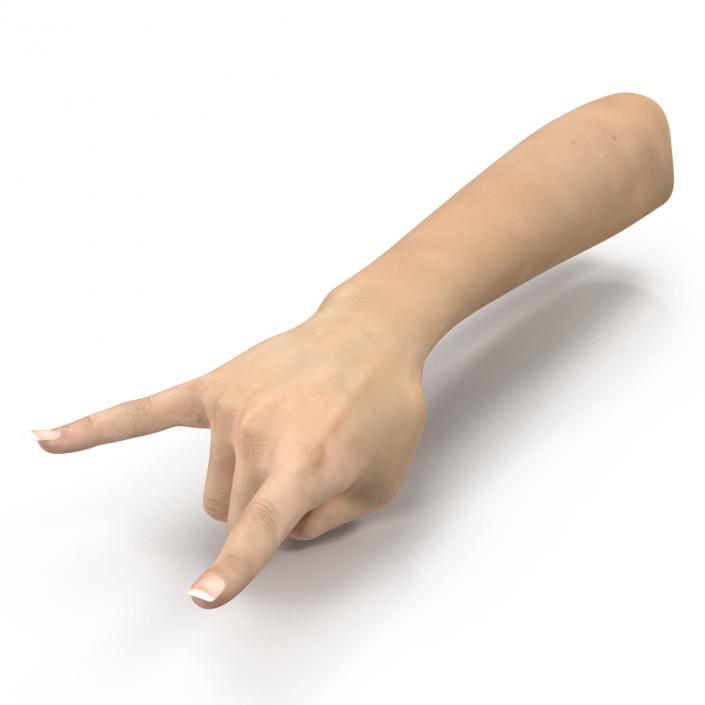 3D model Female Hand 3 Pose 3