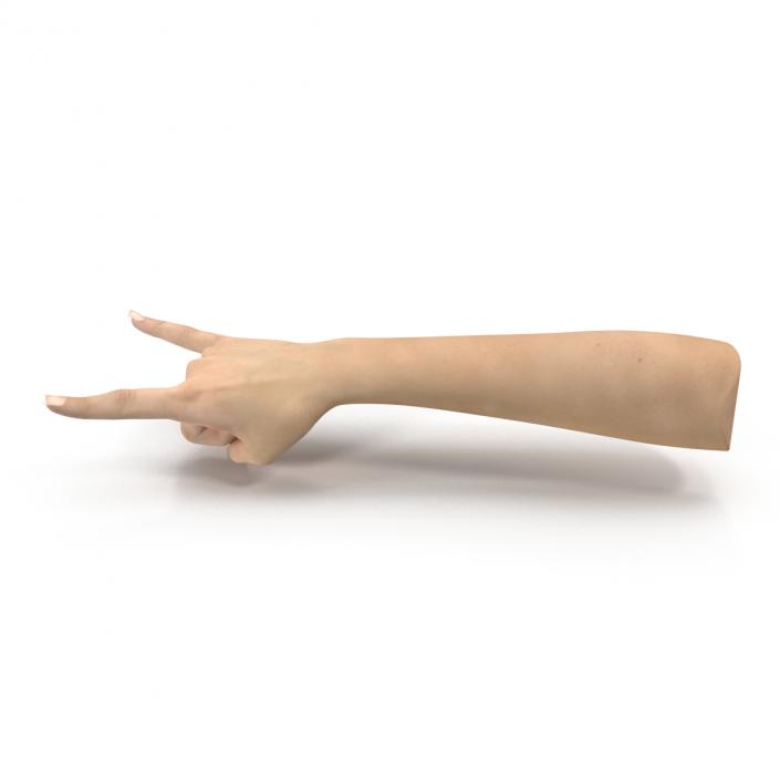 3D model Female Hand 3 Pose 3