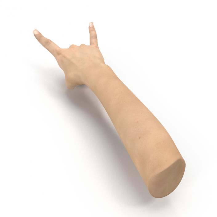 3D model Female Hand 3 Pose 3