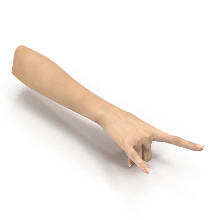 3D model Female Hand 3 Pose 3