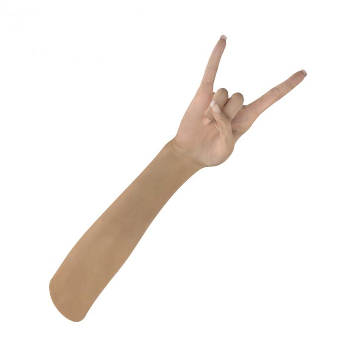 3D model Female Hand 3 Pose 3