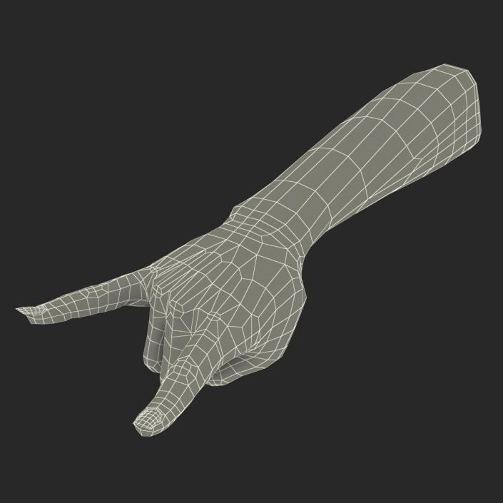 3D model Female Hand 3 Pose 3