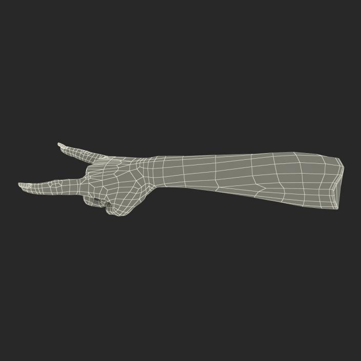 3D model Female Hand 3 Pose 3