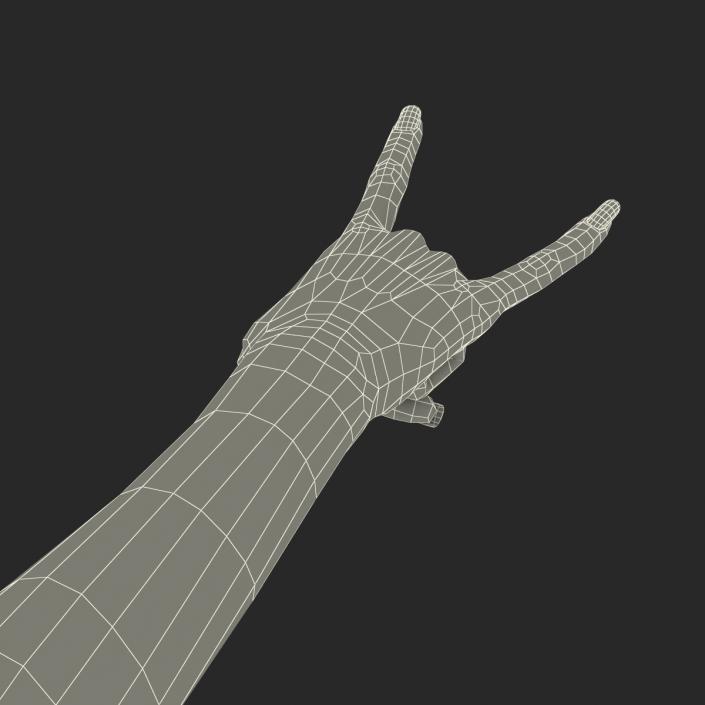 3D model Female Hand 3 Pose 3