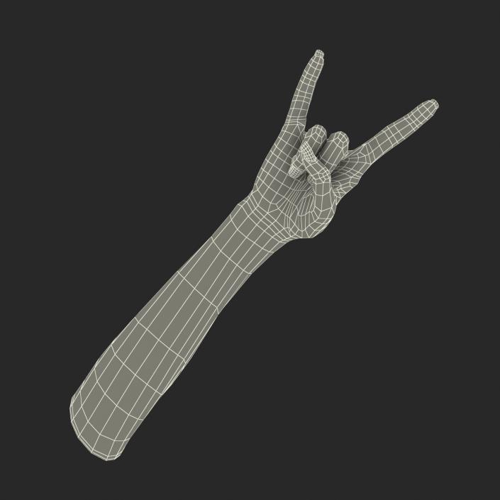 3D model Female Hand 3 Pose 3