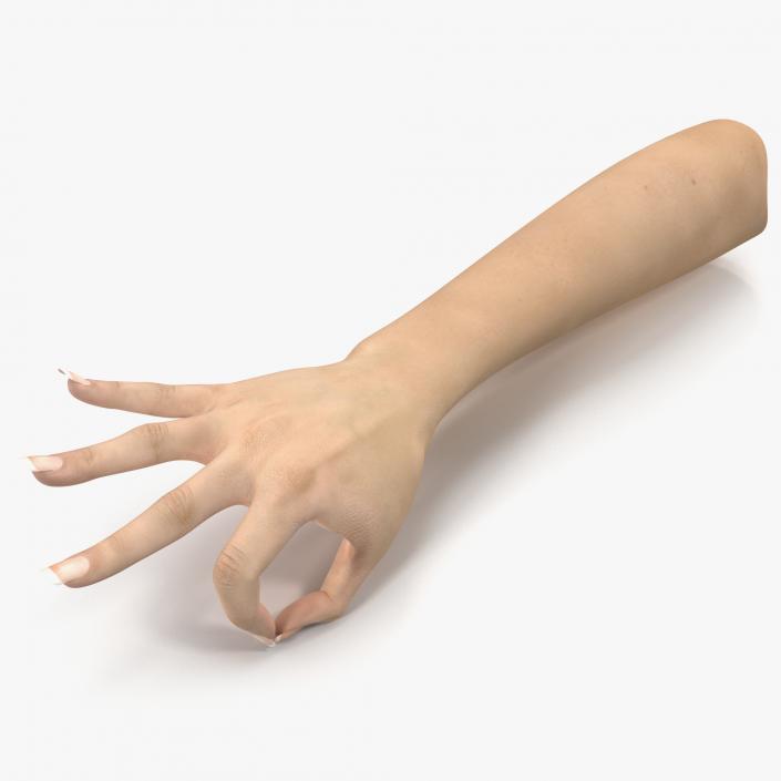 3D model Female Hand 3 Pose 4