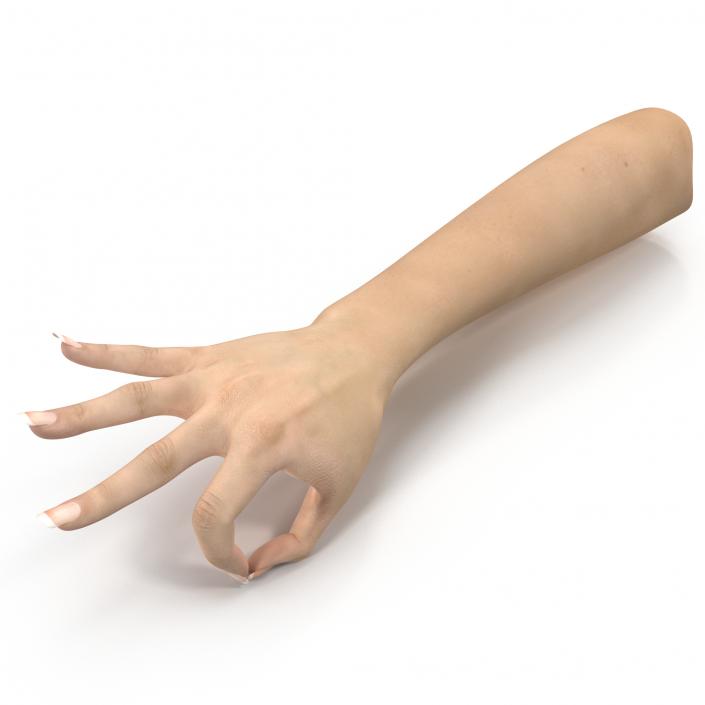 3D model Female Hand 3 Pose 4