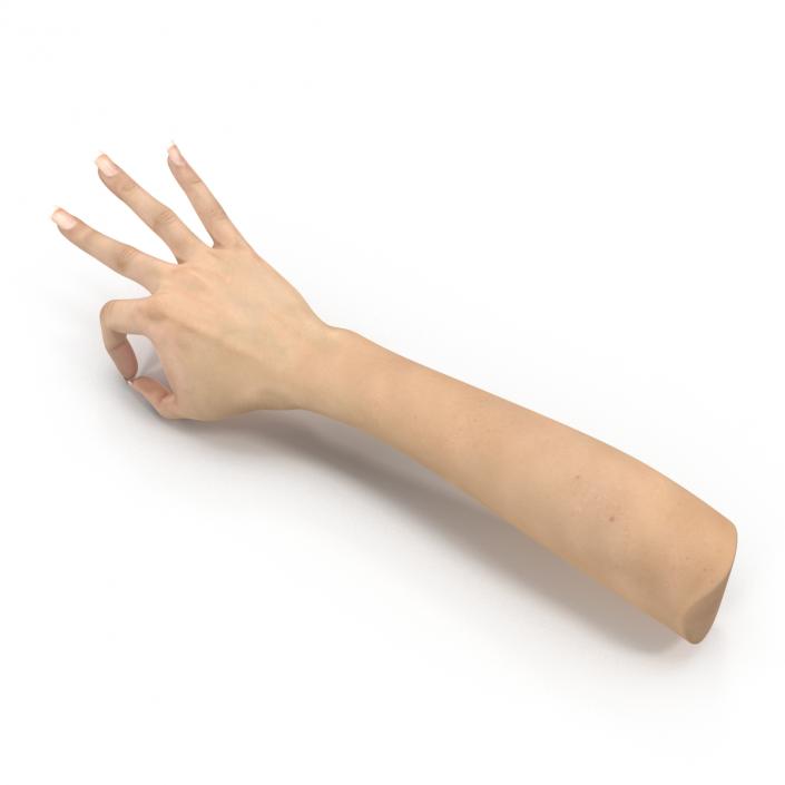 3D model Female Hand 3 Pose 4