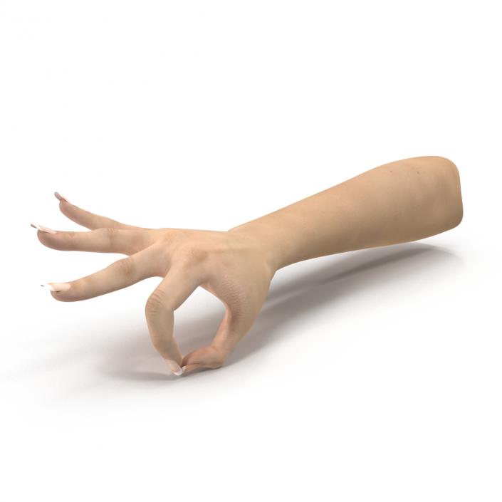 3D model Female Hand 3 Pose 4