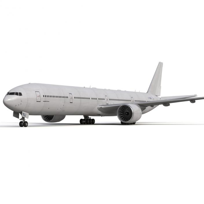 3D Boeing 777 9x Generic Rigged model