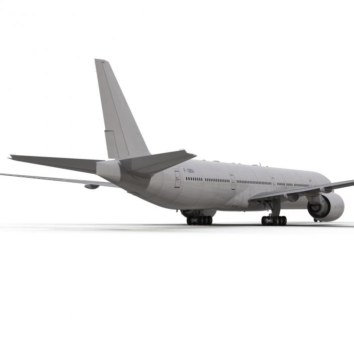 3D Boeing 777 9x Generic Rigged model