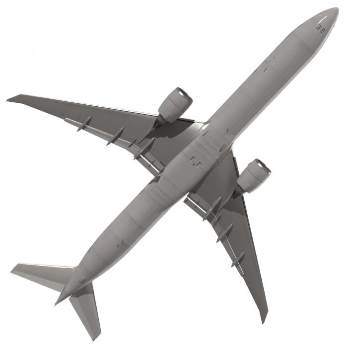 3D Boeing 777 9x Generic Rigged model