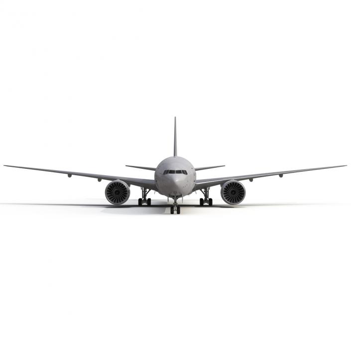 3D Boeing 777 9x Generic Rigged model