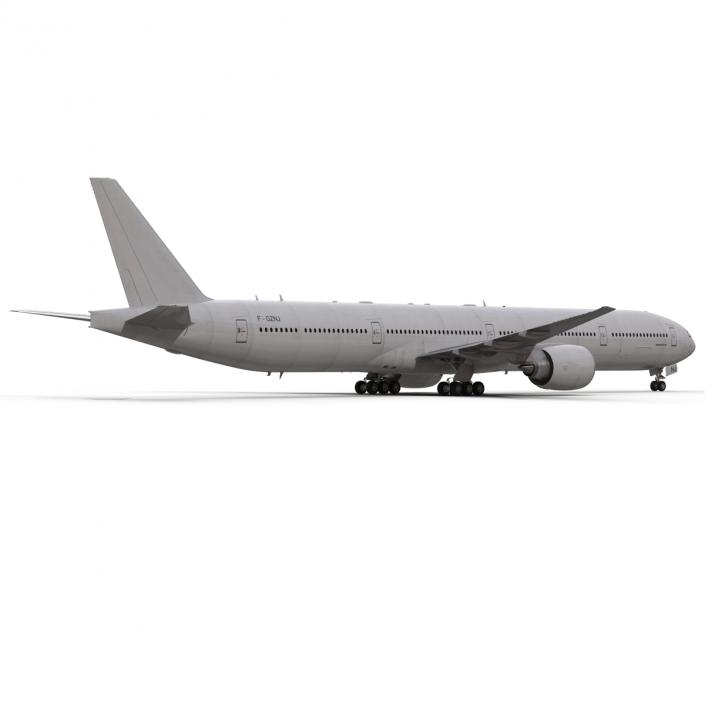 3D Boeing 777 9x Generic Rigged model