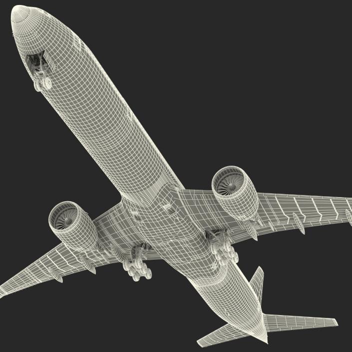 3D Boeing 777 9x Generic Rigged model