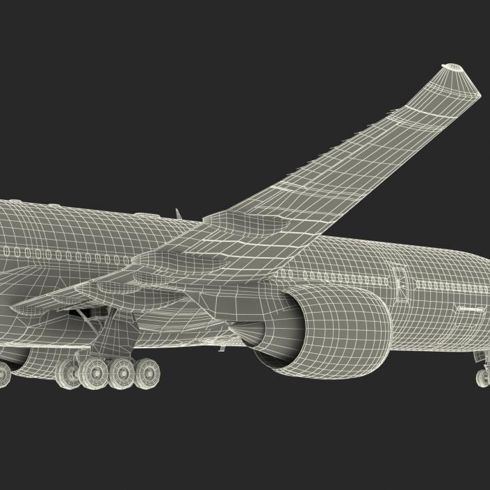 3D Boeing 777 9x Generic Rigged model