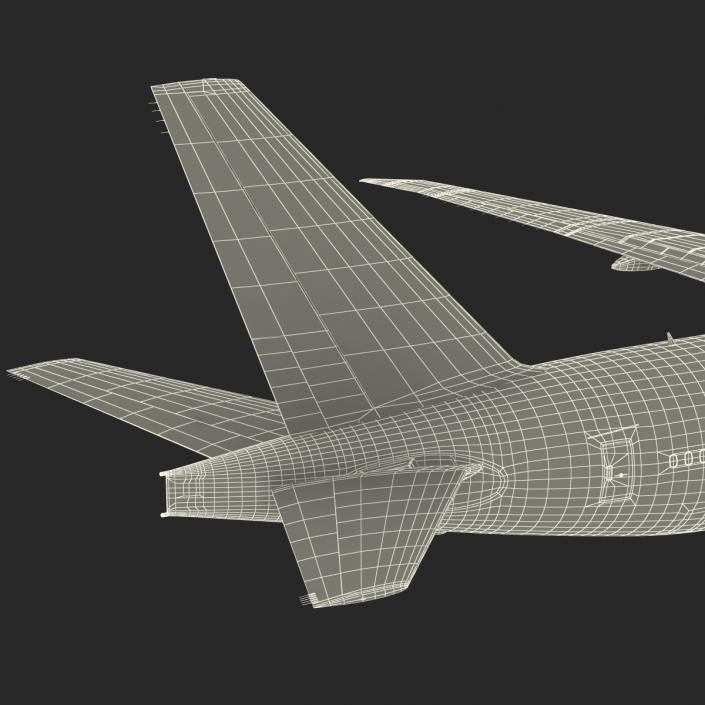 3D Boeing 777 9x Generic Rigged model