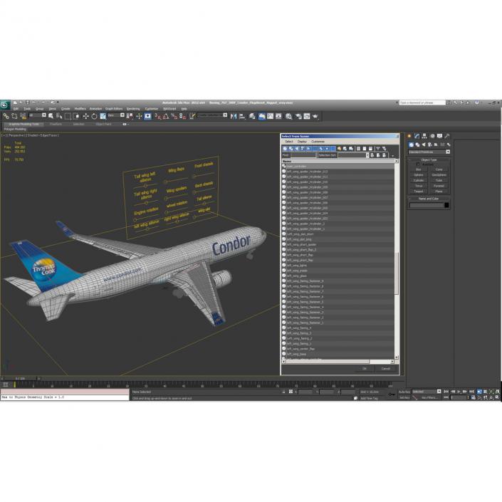 3D model Boeing 767-300F Condor Flugdienst Rigged