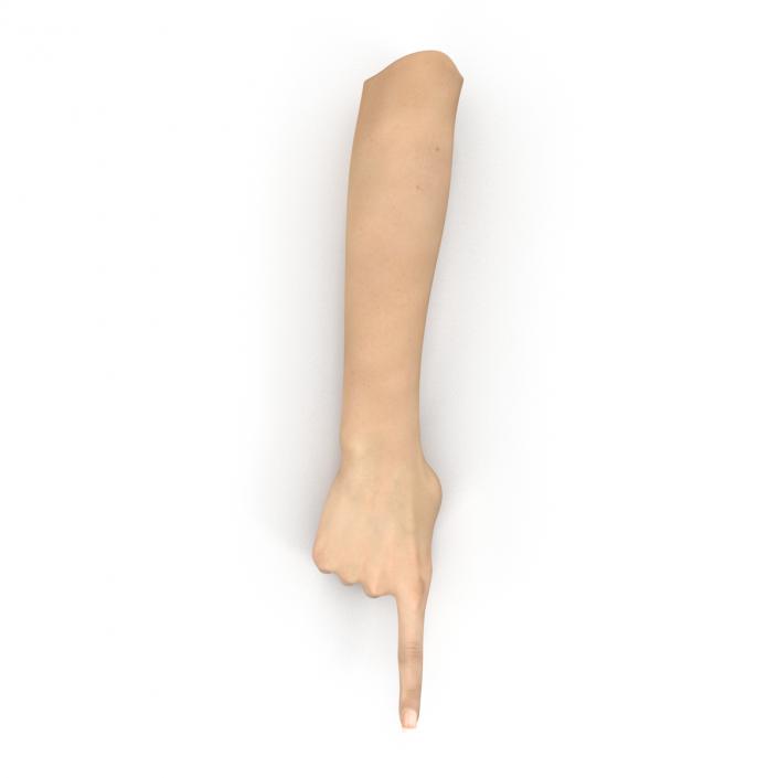 3D model Female Hand 3 Pose 5