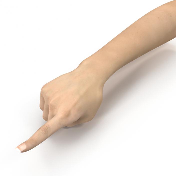 3D model Female Hand 3 Pose 5