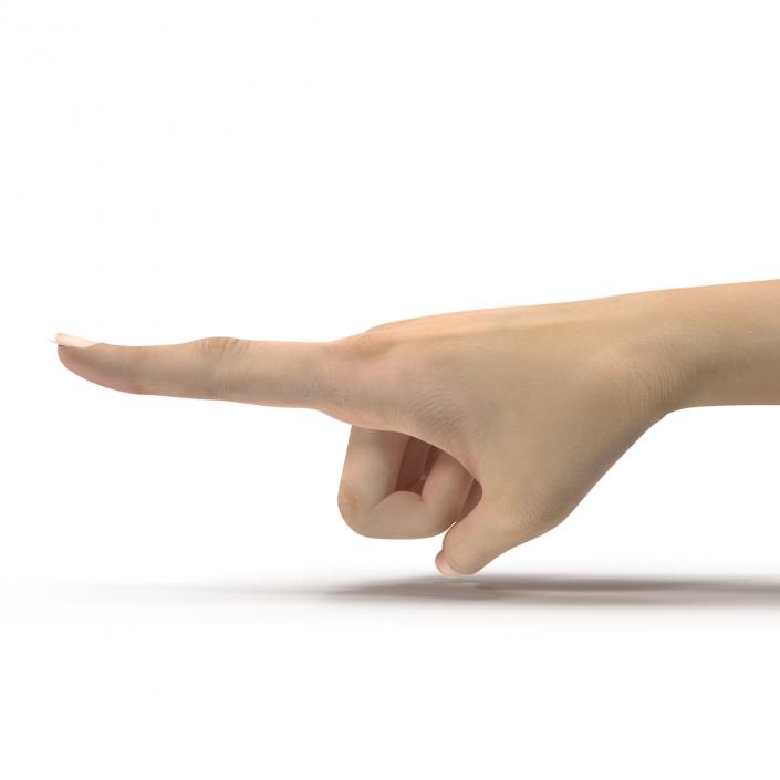 3D model Female Hand 3 Pose 5