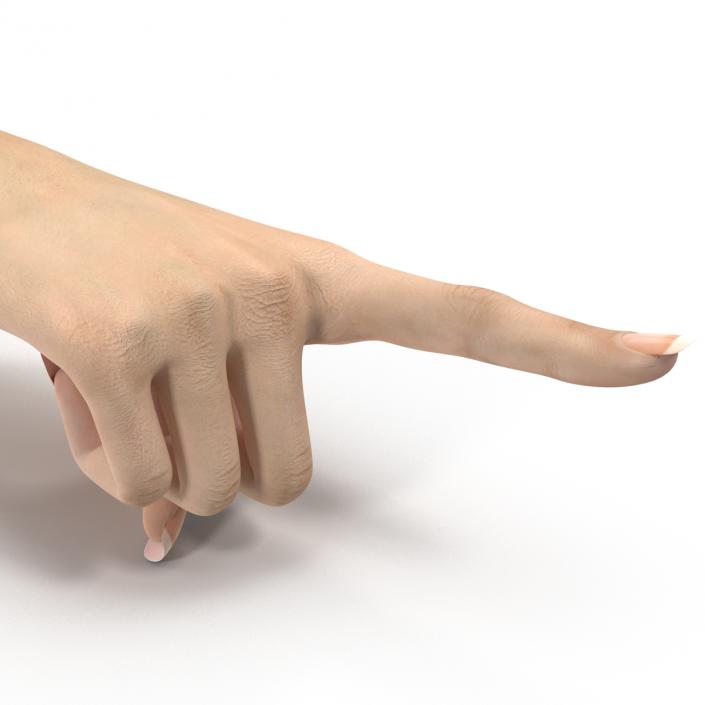 3D model Female Hand 3 Pose 5