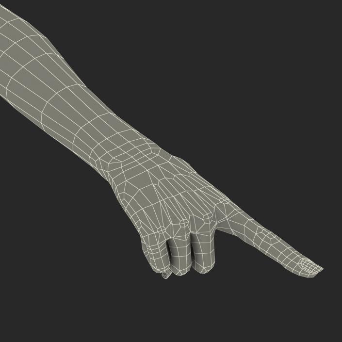 3D model Female Hand 3 Pose 5