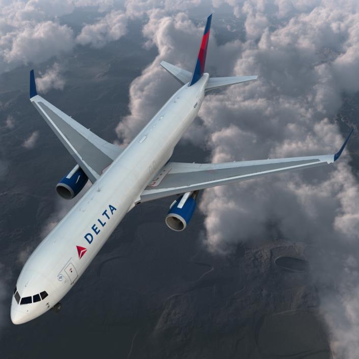 3D Boeing 767-300F Delta Air Lines