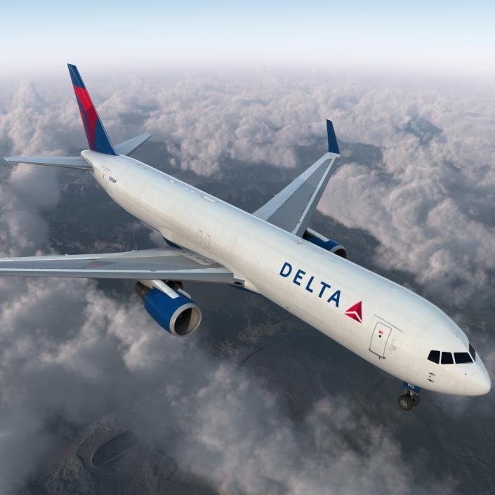 3D Boeing 767-300F Delta Air Lines