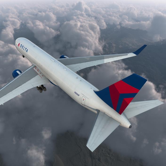 3D Boeing 767-300F Delta Air Lines